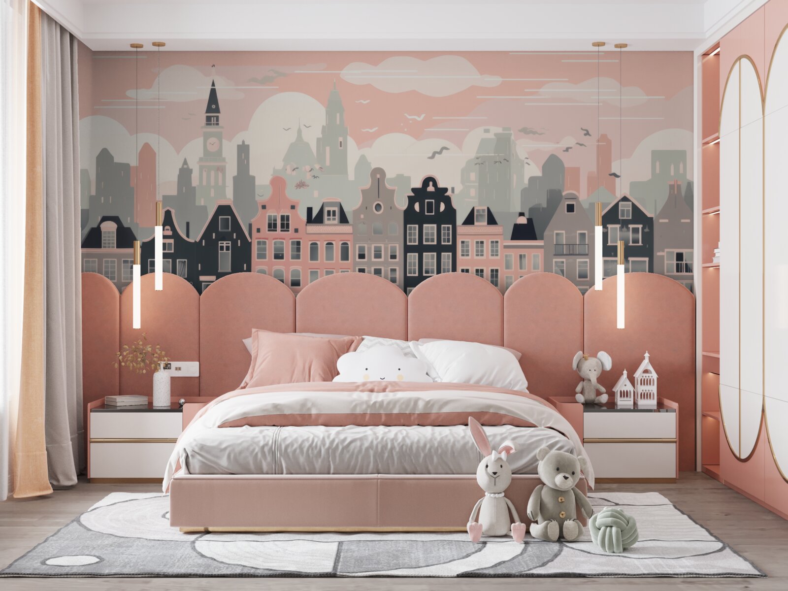 Fototapeta Świt oświetla miasto