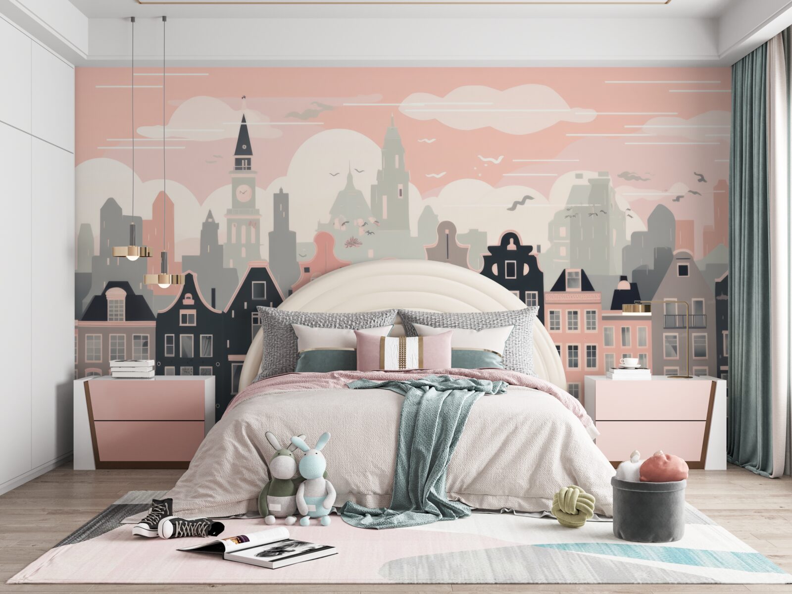 Fototapeta Świt oświetla miasto