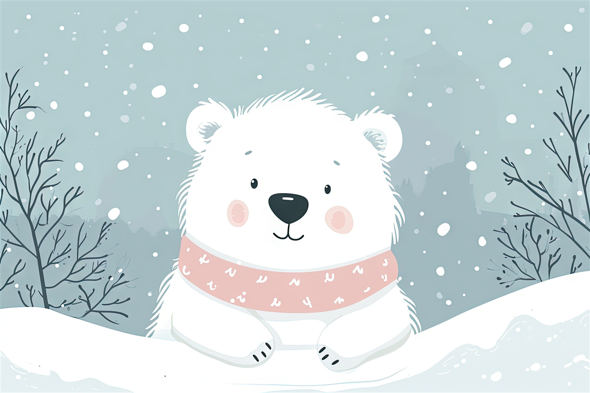 Fototapeta Śliczne polarne dziecko