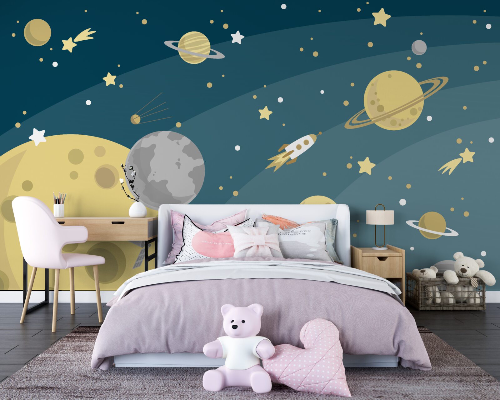 Fototapeta gwiazdy i planety w kosmosie