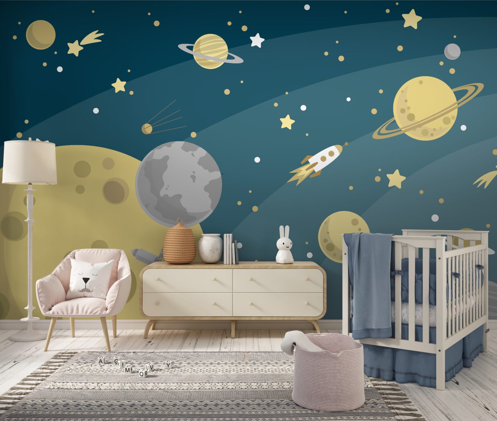 Fototapeta gwiazdy i planety w kosmosie