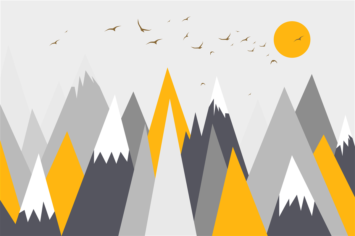 Fototapeta Światło słońca zalewa szczyty gór