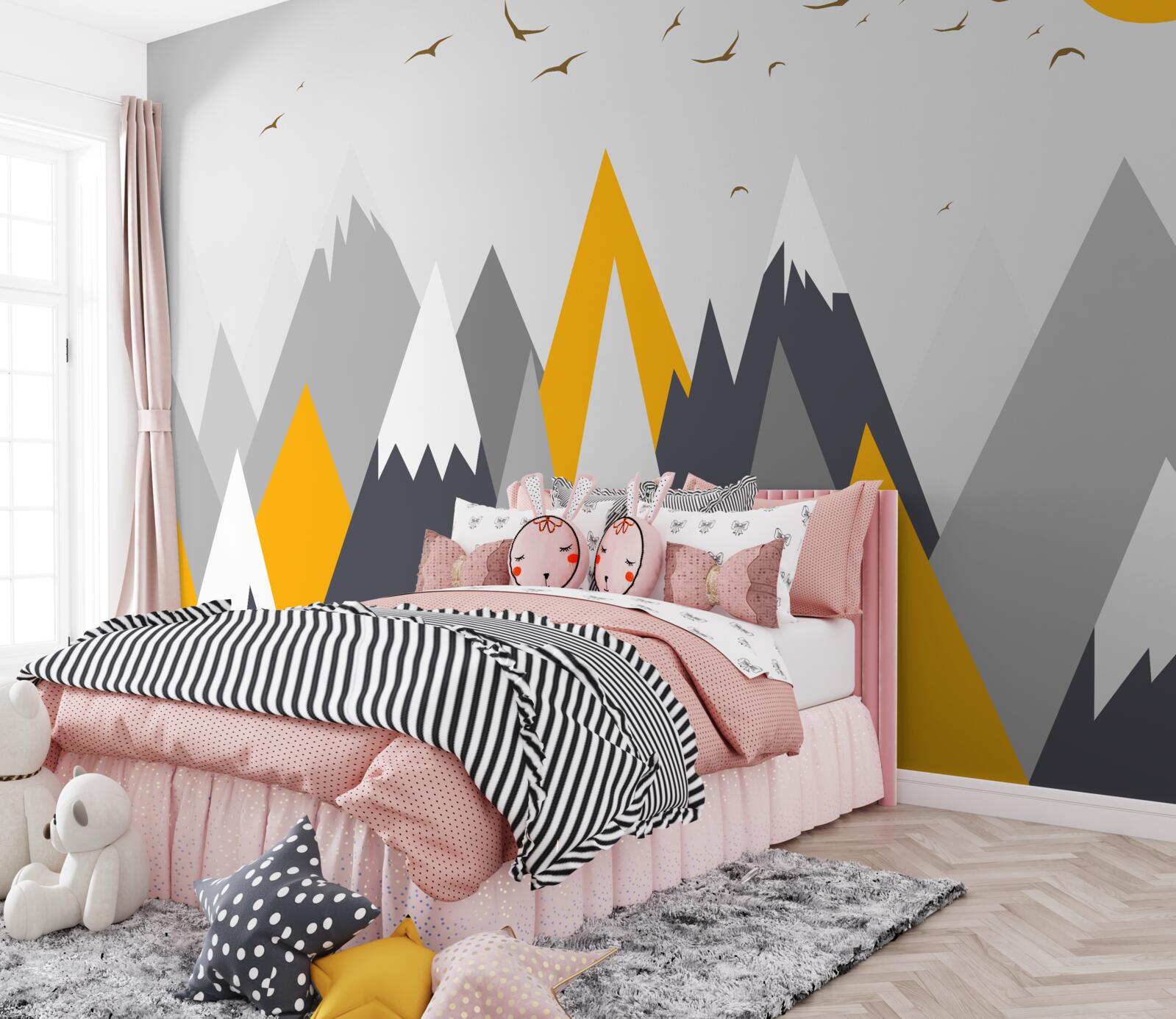 Fototapeta Światło słońca zalewa szczyty gór