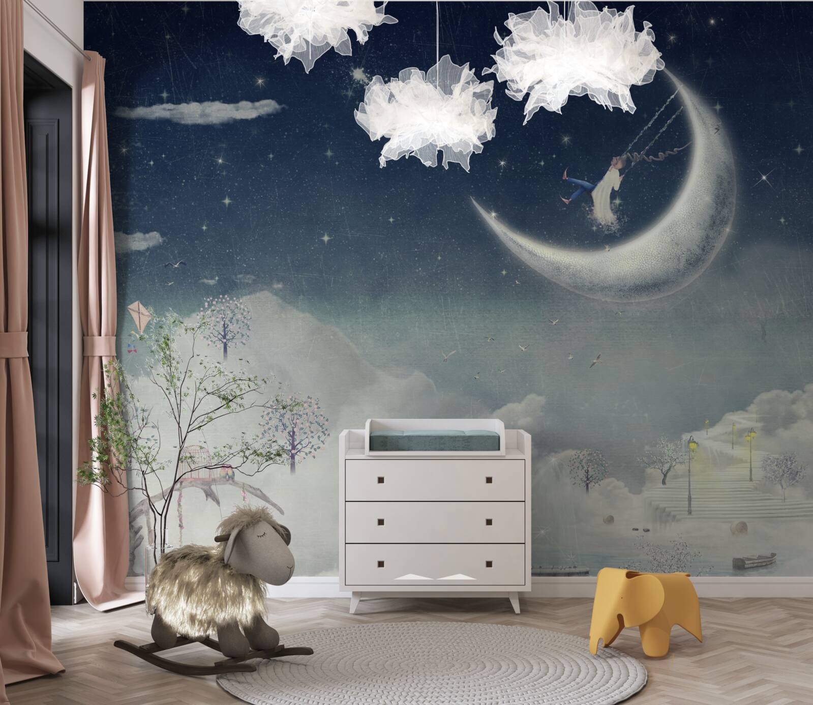 Fototapeta wieczorny spacer w świetle księżyca