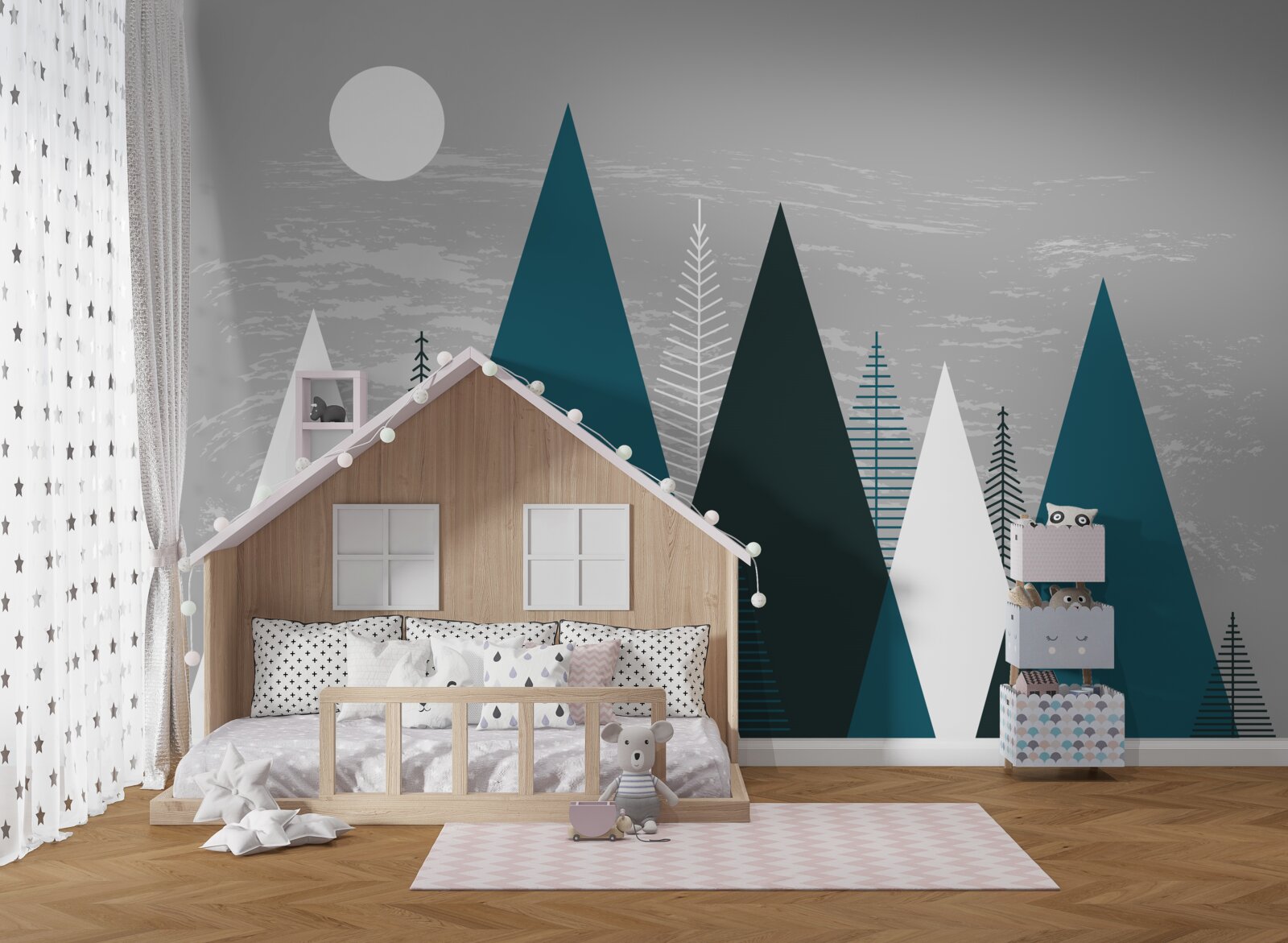 Fototapeta ciemność otuliła szmaragdowy las