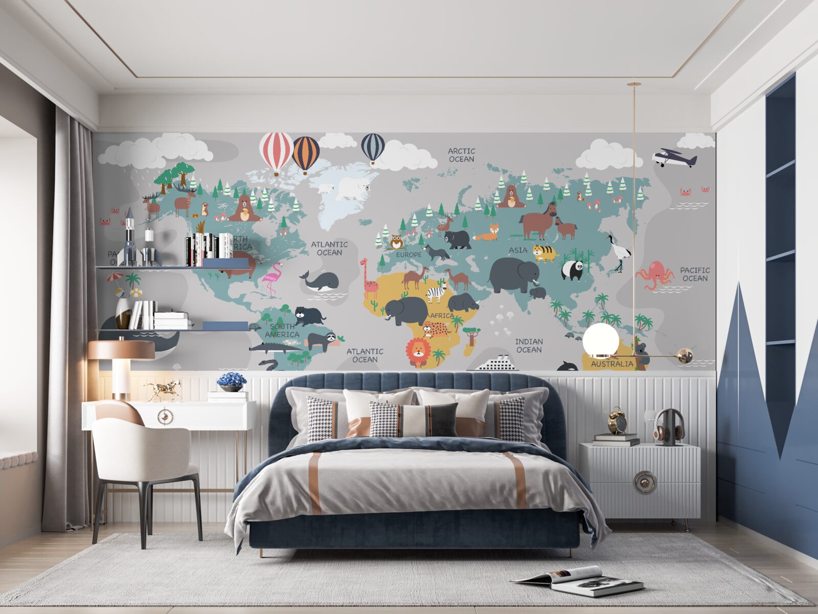 Fototapeta traktaty pokojowe z mieszkańcami kontynentów