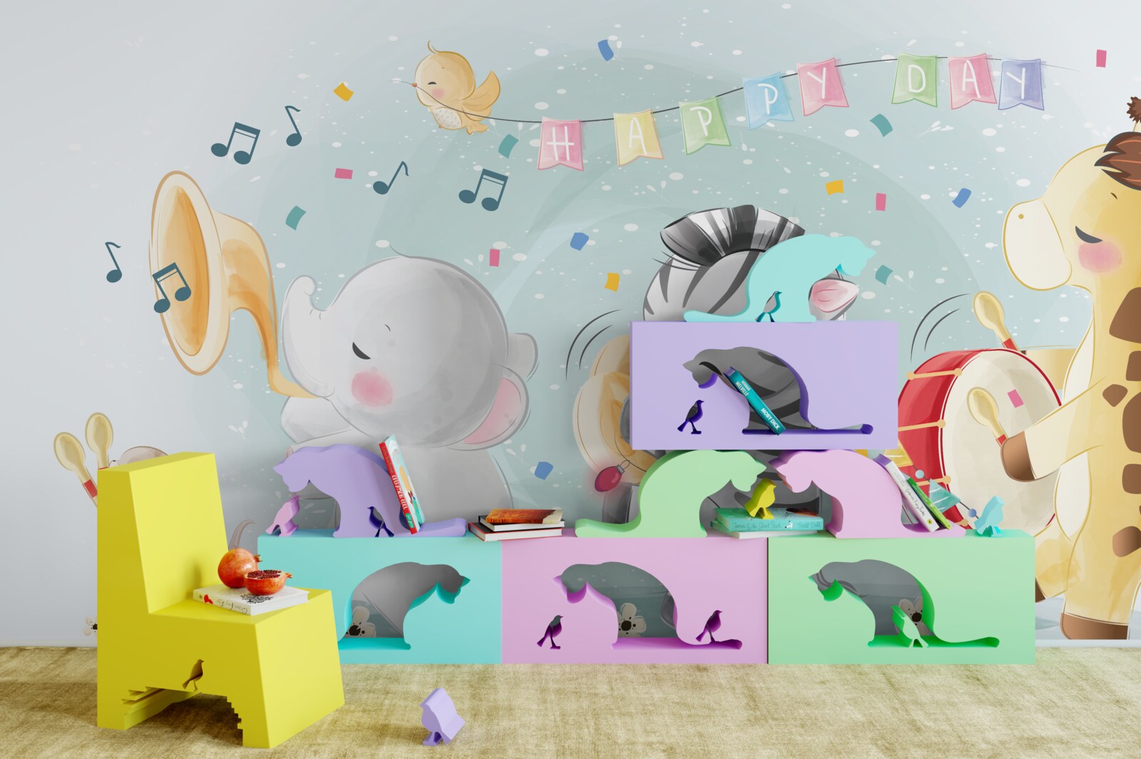 Fototapeta grupa młodych wykonawców