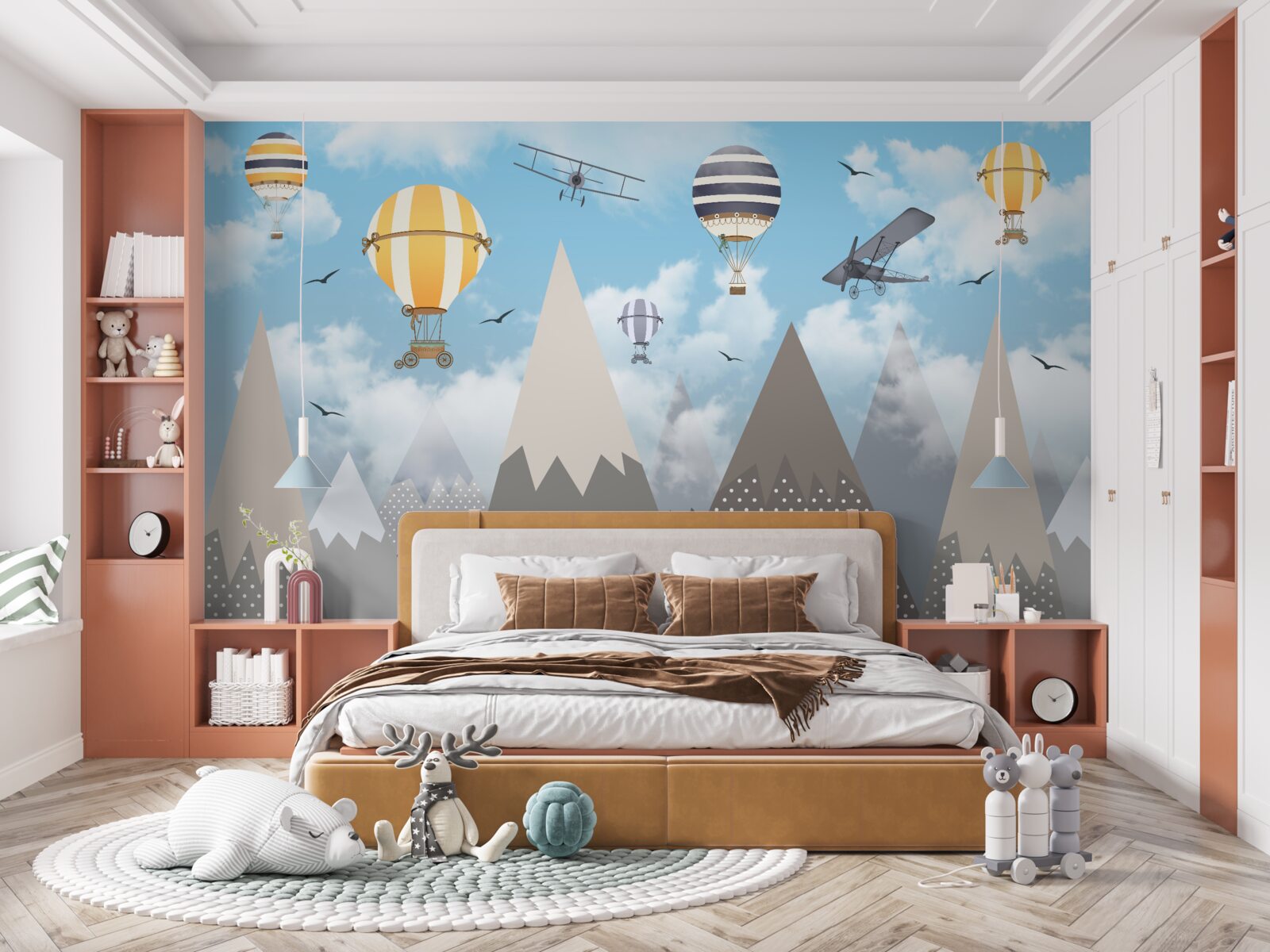 Fototapeta pojazdy na szczytach gór