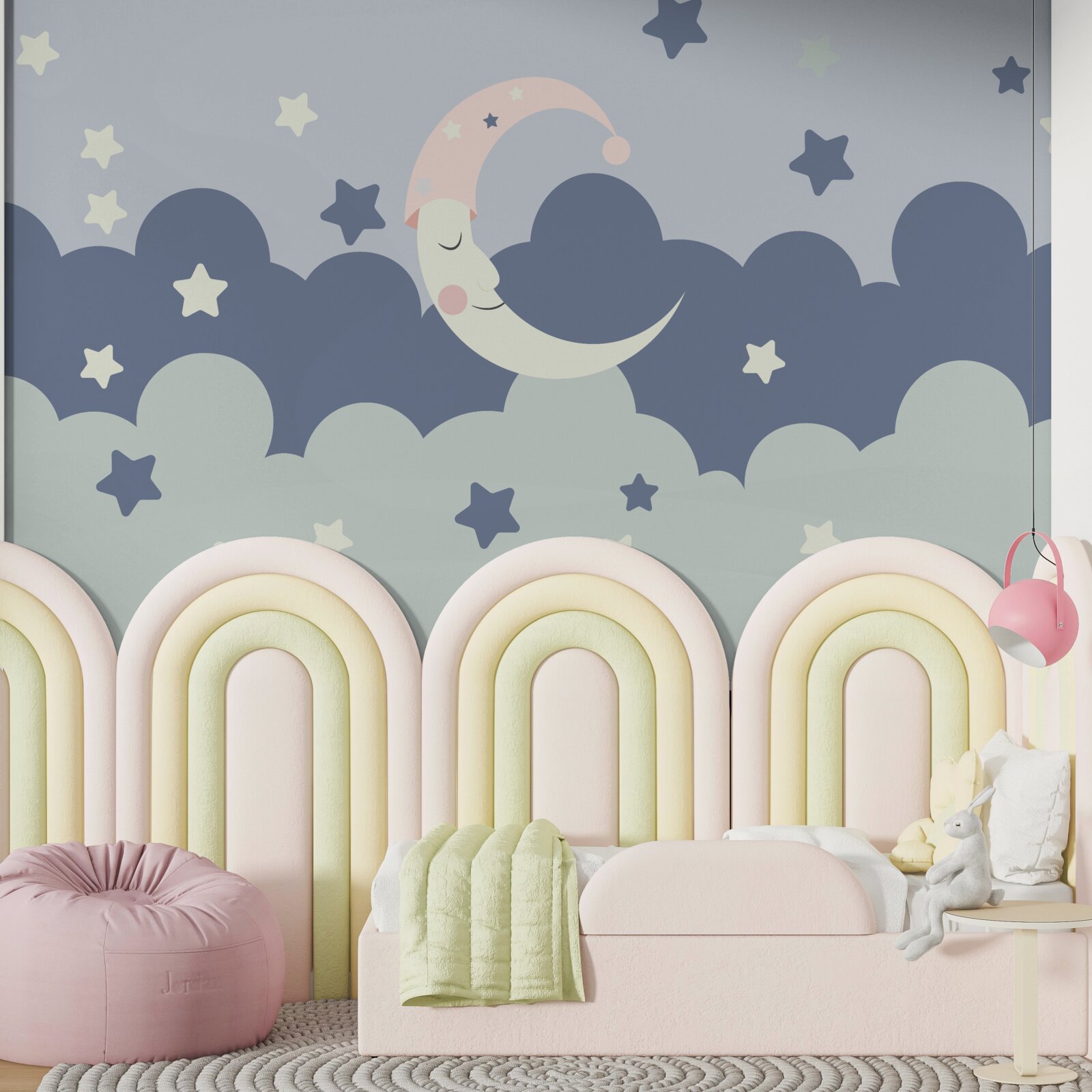 Fototapeta księżyc i luminarze zasypiają