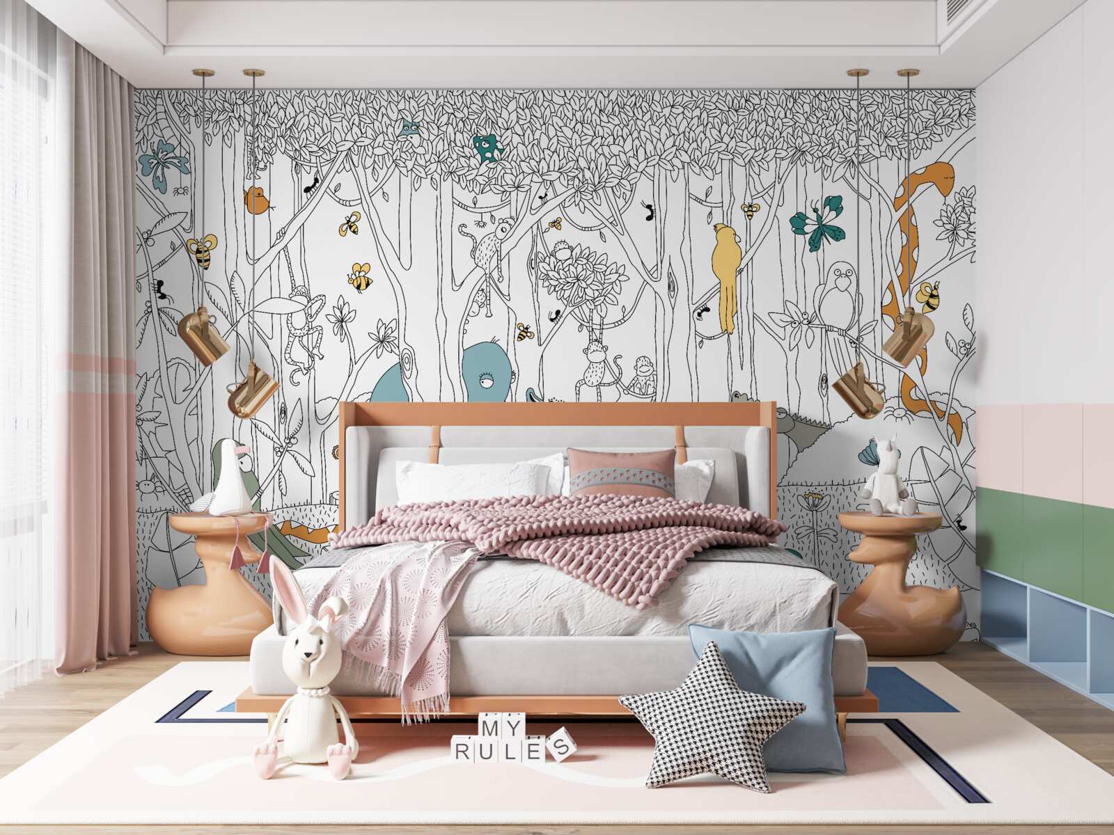 Fototapeta zwierzęta leśne dla dzieci