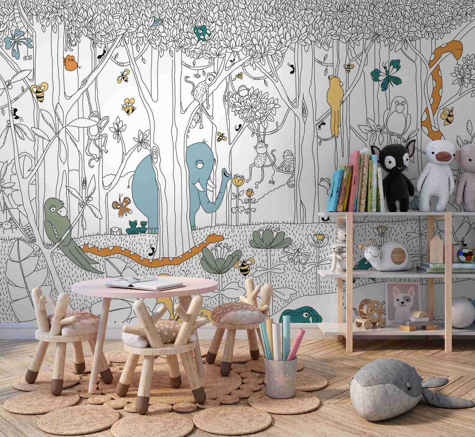 Fototapeta zwierzęta leśne dla dzieci