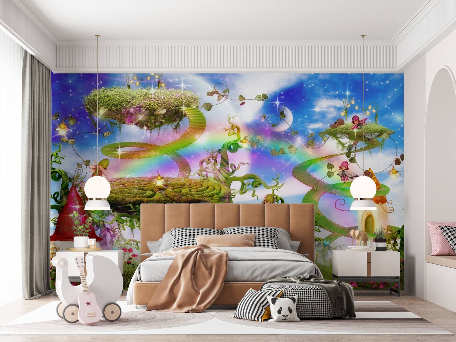 Fototapeta wymarzone miasto wśród chmur