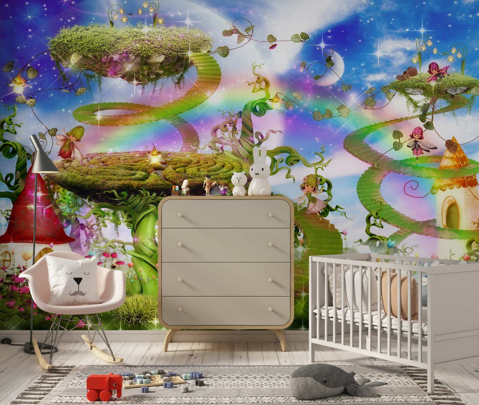 Fototapeta wymarzone miasto wśród chmur