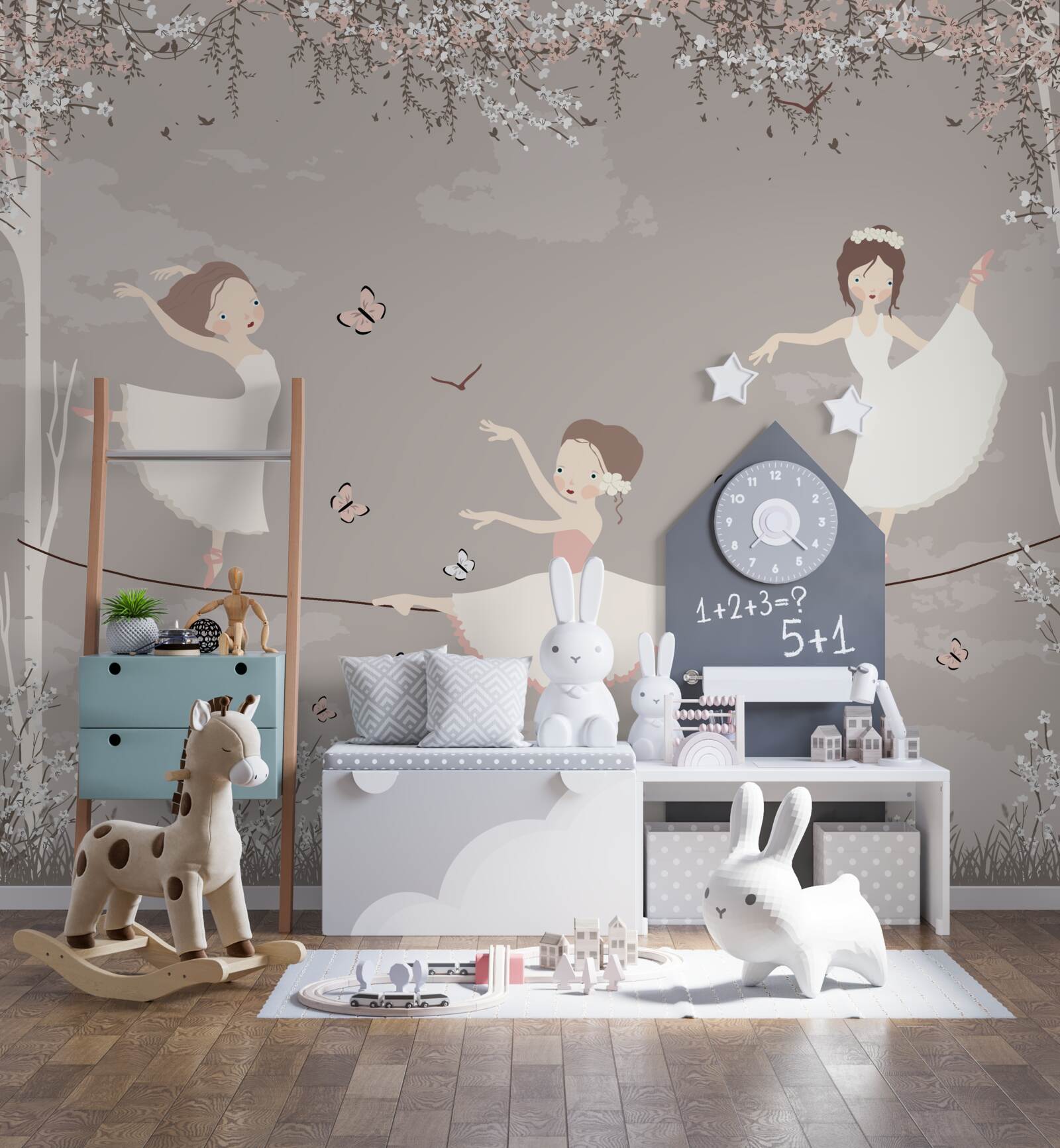 Fototapeta akrobatyczne dziewczyny na linie