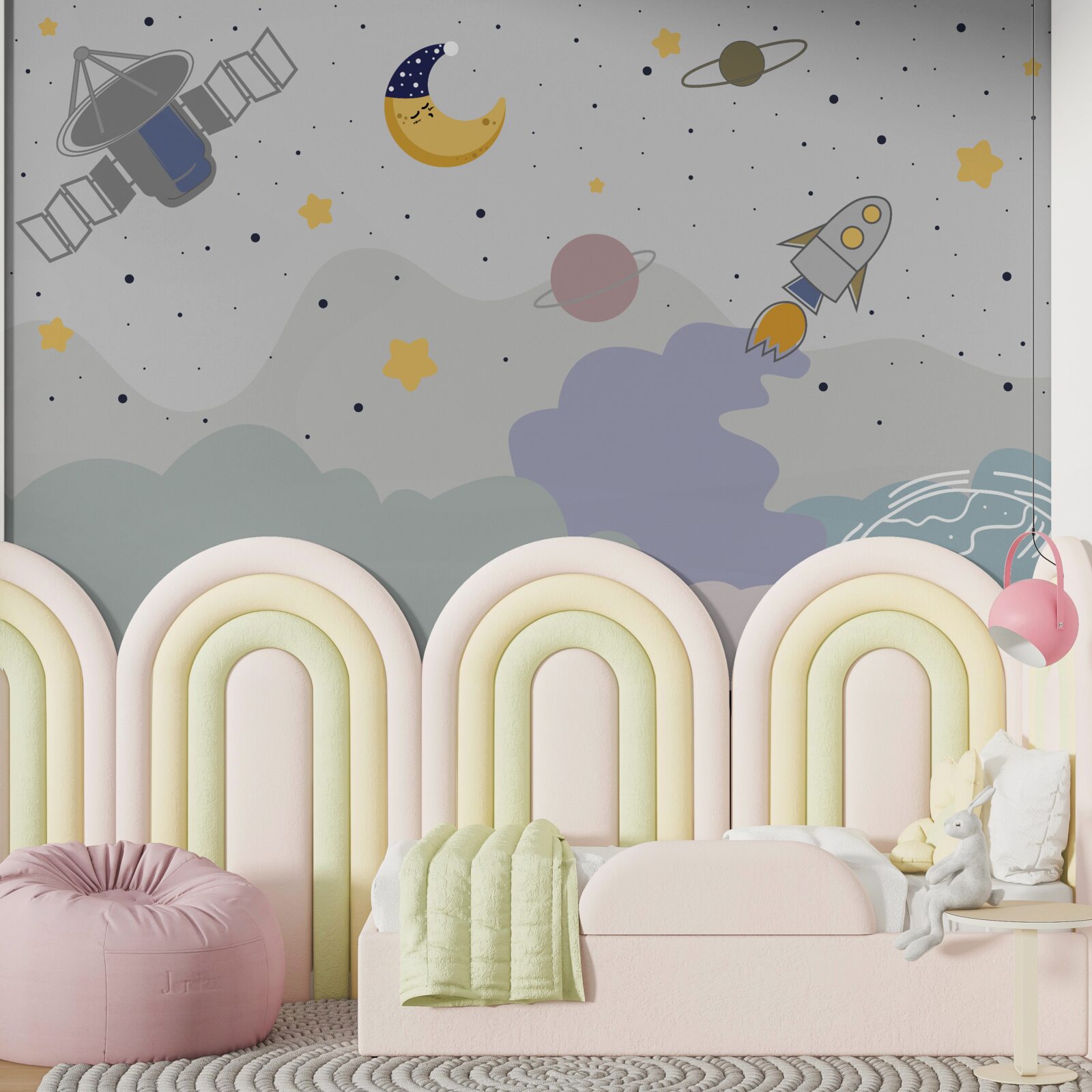 Fototapeta ciała niebieskie nad naszą planetą