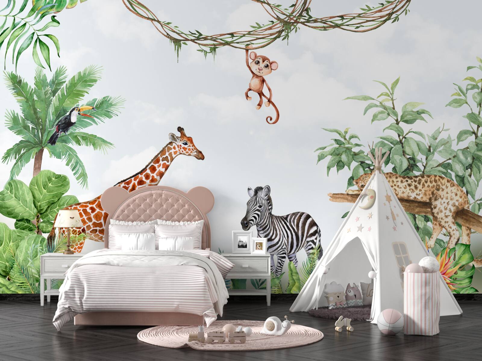 Fototapeta zwierzęta z regionów tropikalnych odpoczywają