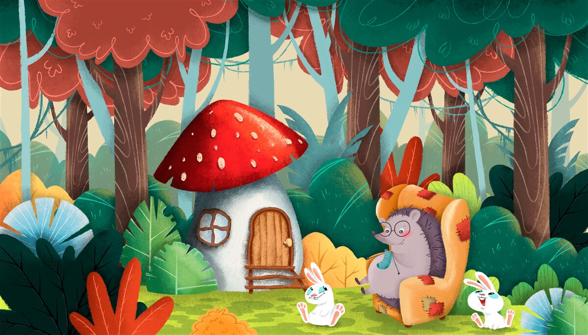 Fototapeta jeżowy dom babci