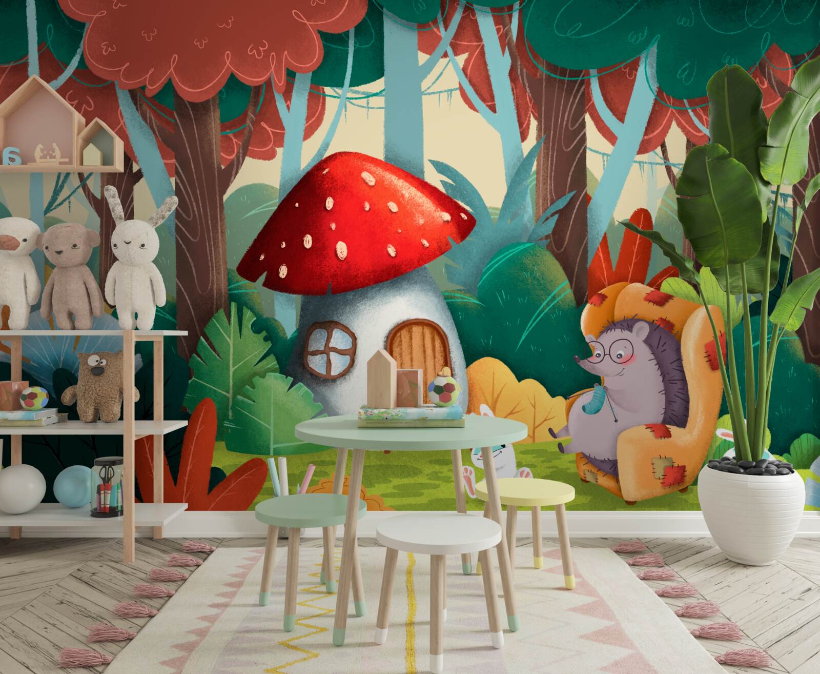 Fototapeta jeżowy dom babci