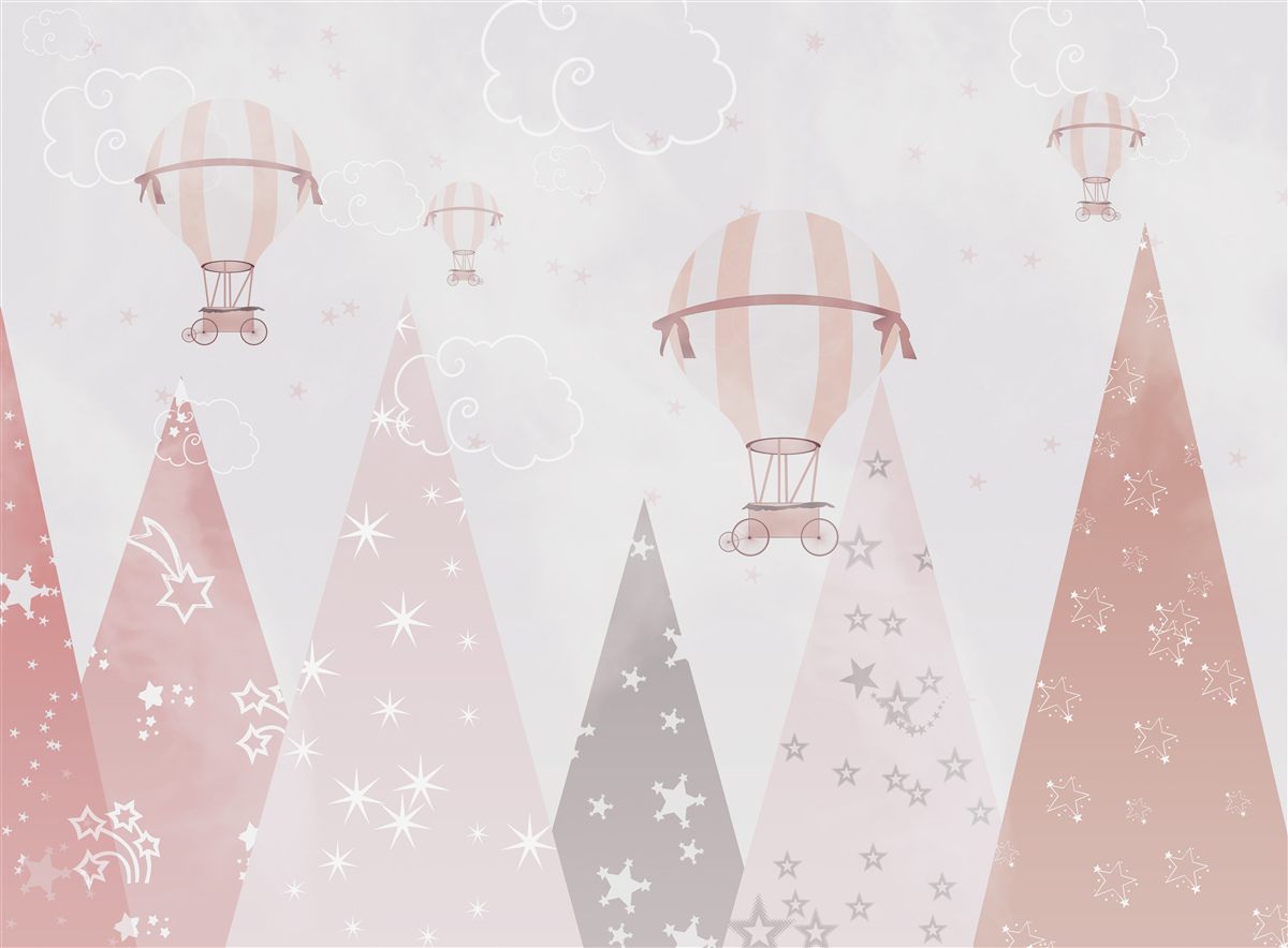 Fototapeta kule na niebie obsypują las świecącymi gwiazdami