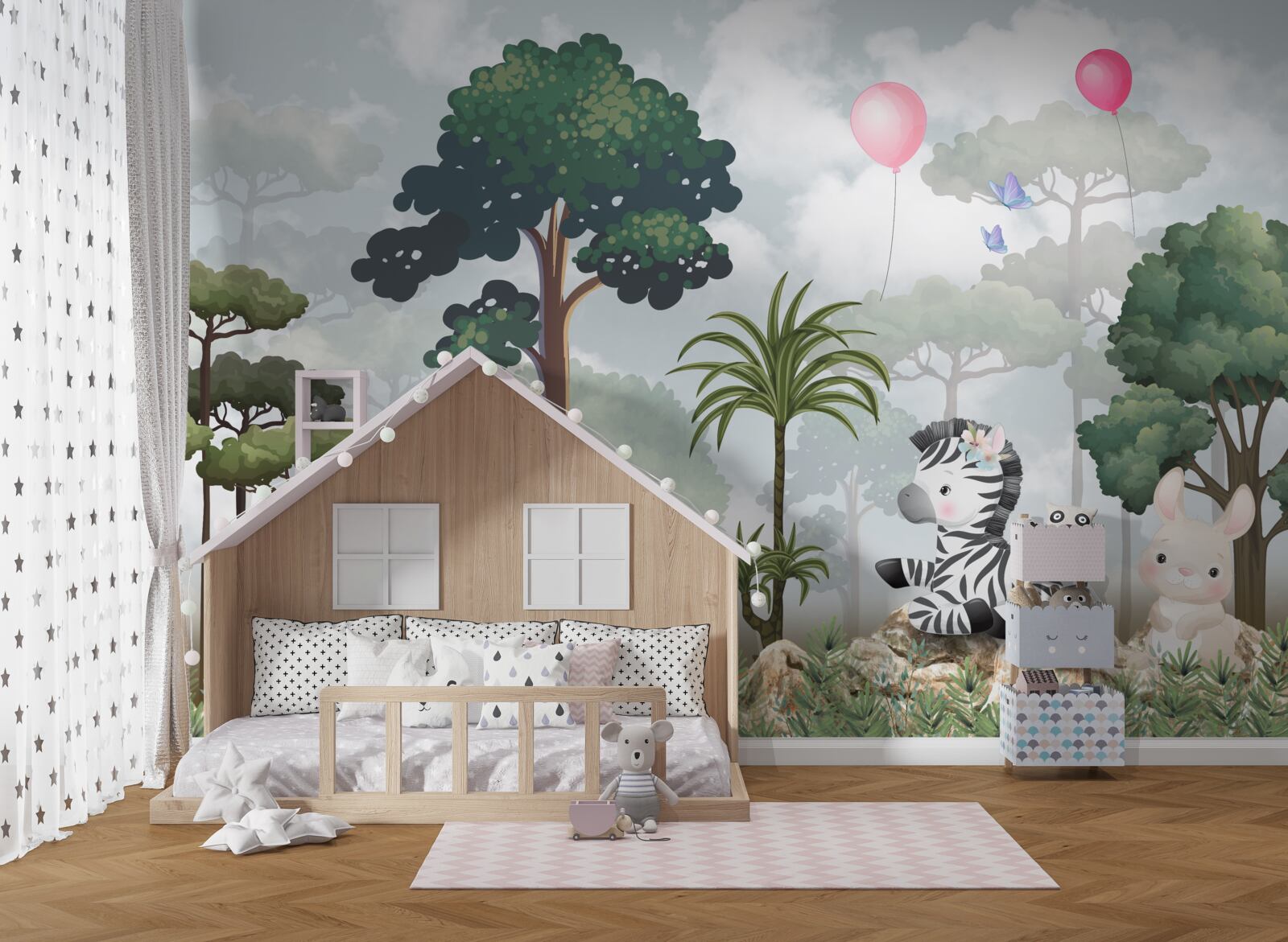 Fototapeta zwierzęta leśne świętują swoje urodziny