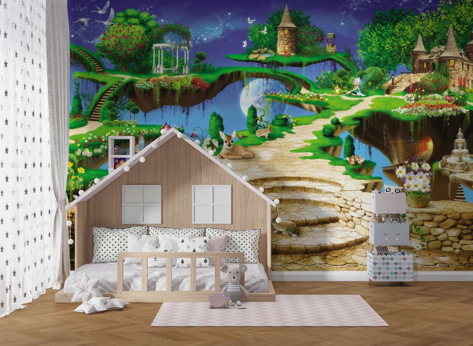 Fototapeta chmurowy dom dla zwierząt