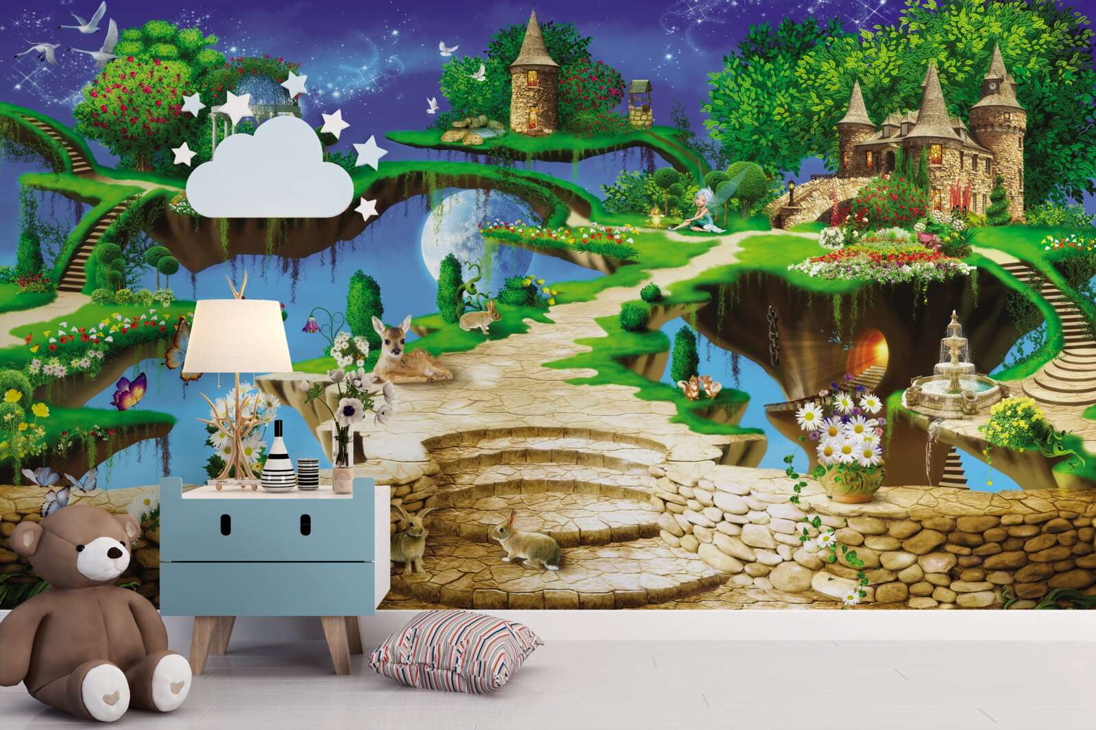 Fototapeta chmurowy dom dla zwierząt