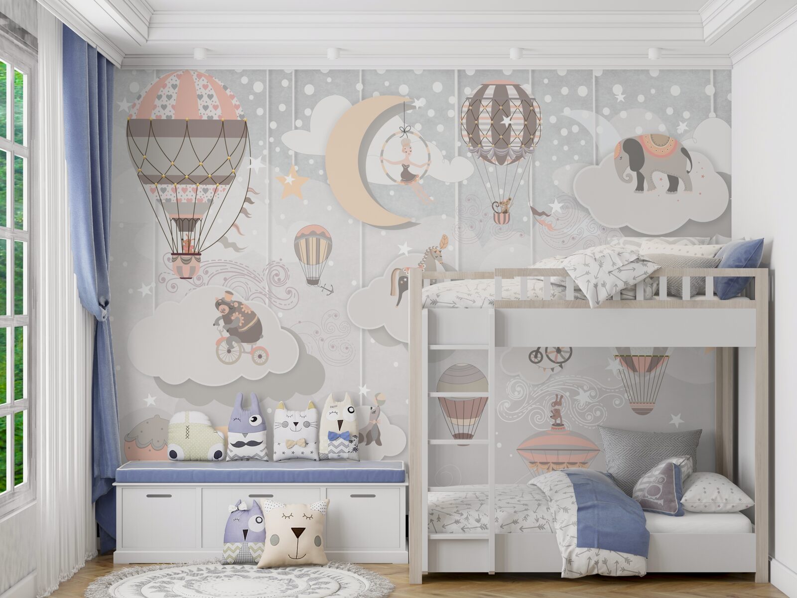 Fototapeta w nocy wszystkie zwierzęta idą spać