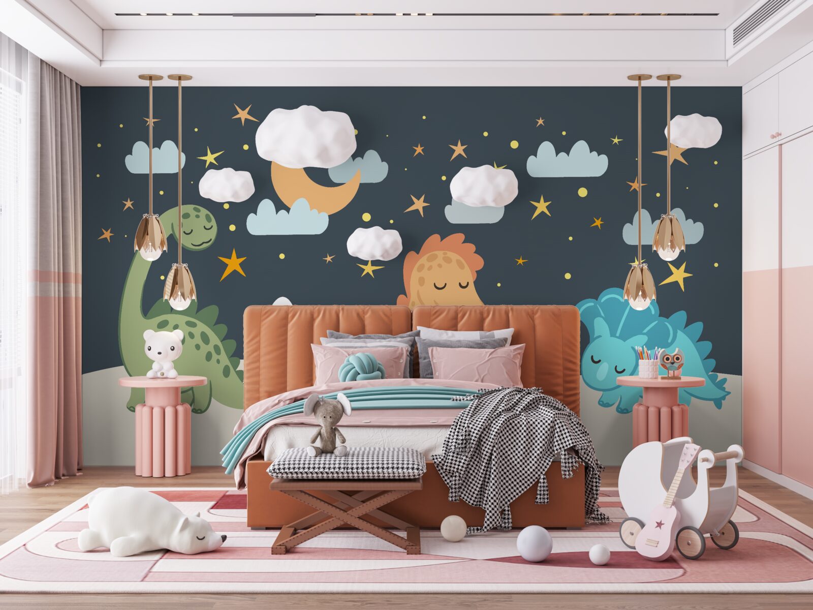 Fototapeta dinozaury idą spać