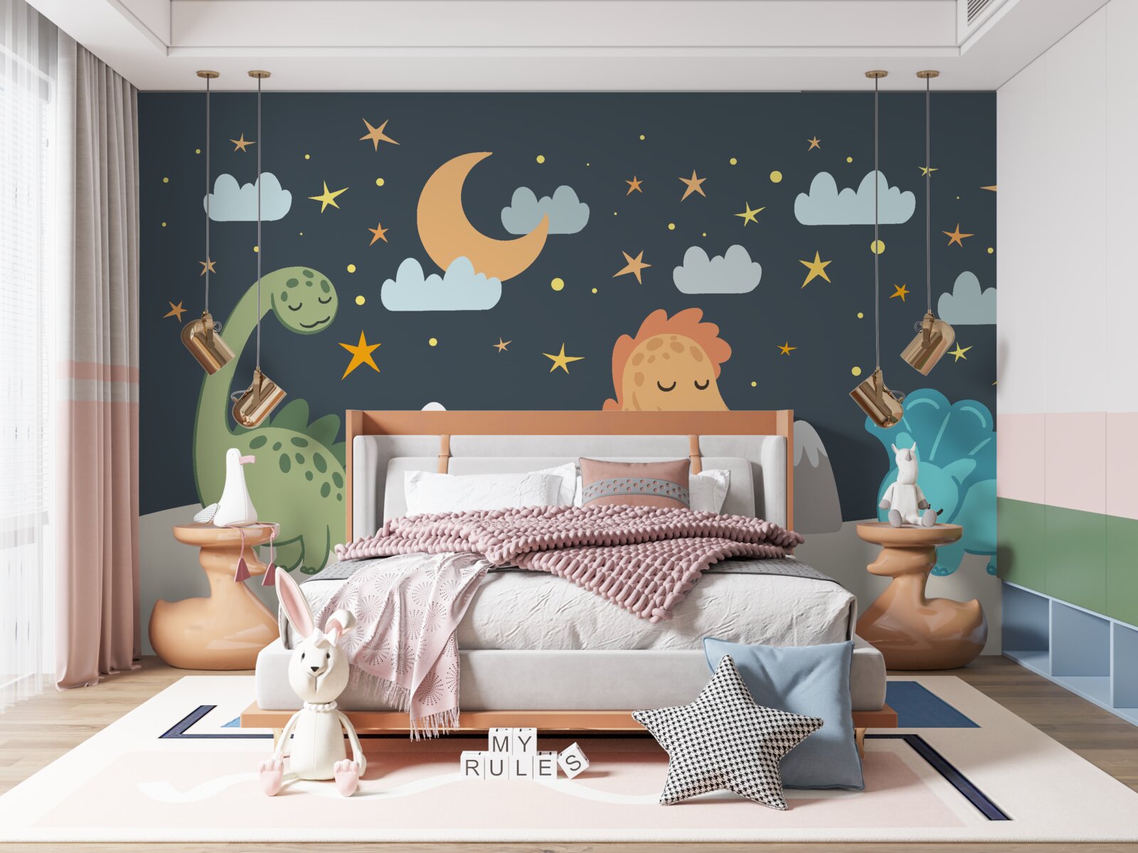 Fototapeta dinozaury idą spać