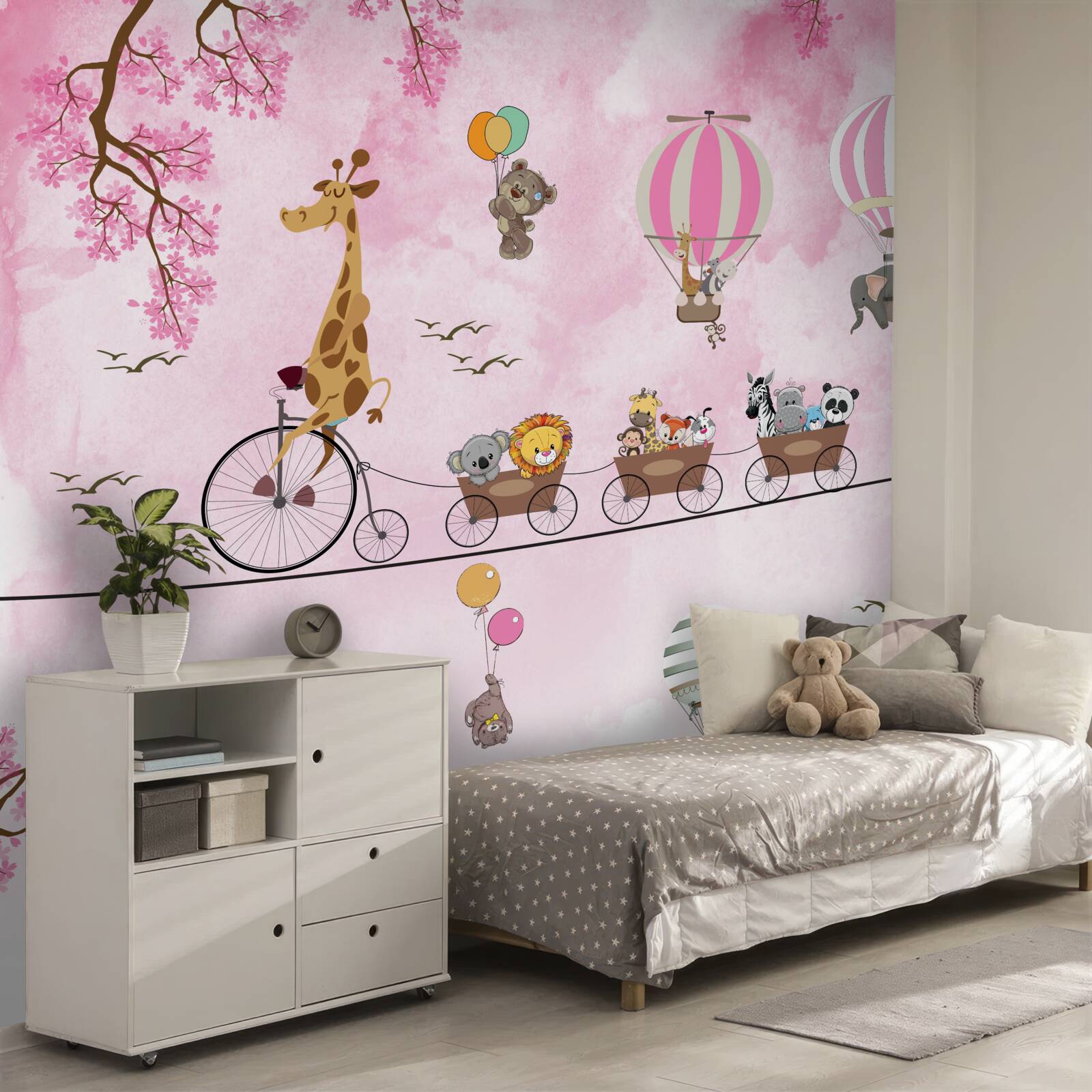 Fototapeta młodzi lotnicy na wysokim drucie