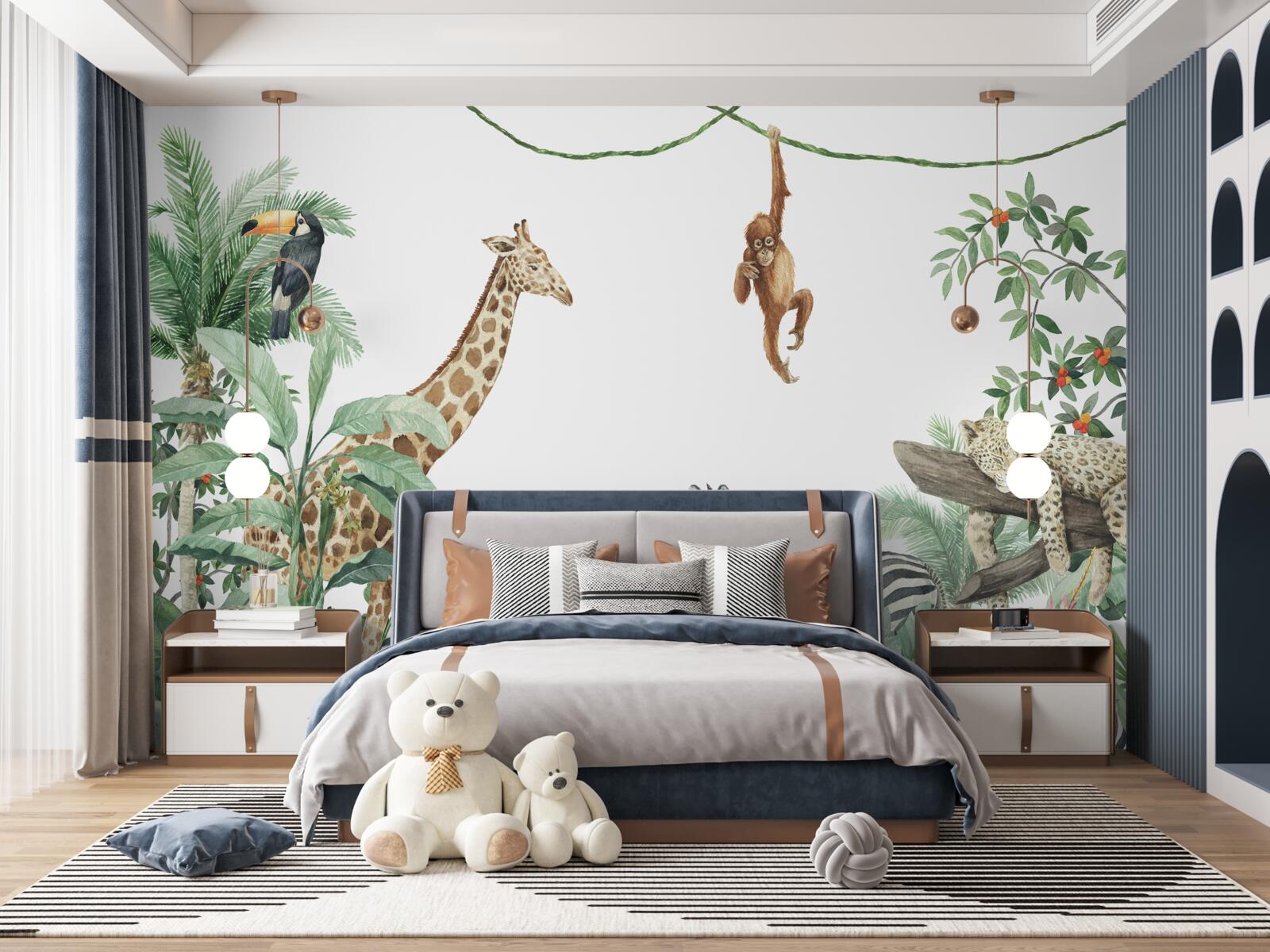 Fototapeta mieszkańcy tropików dobrze się bawią