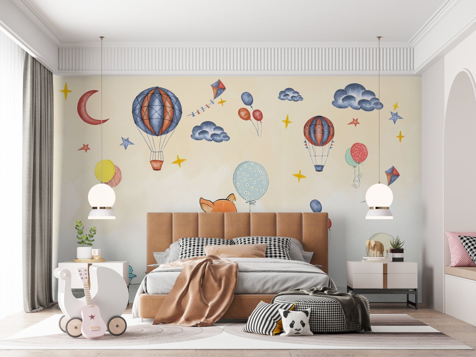 Fototapeta mały lis idzie na imprezę