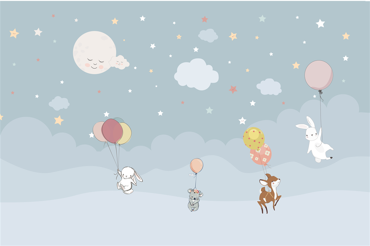 Fototapeta przyjaciele z lasu idą odpocząć