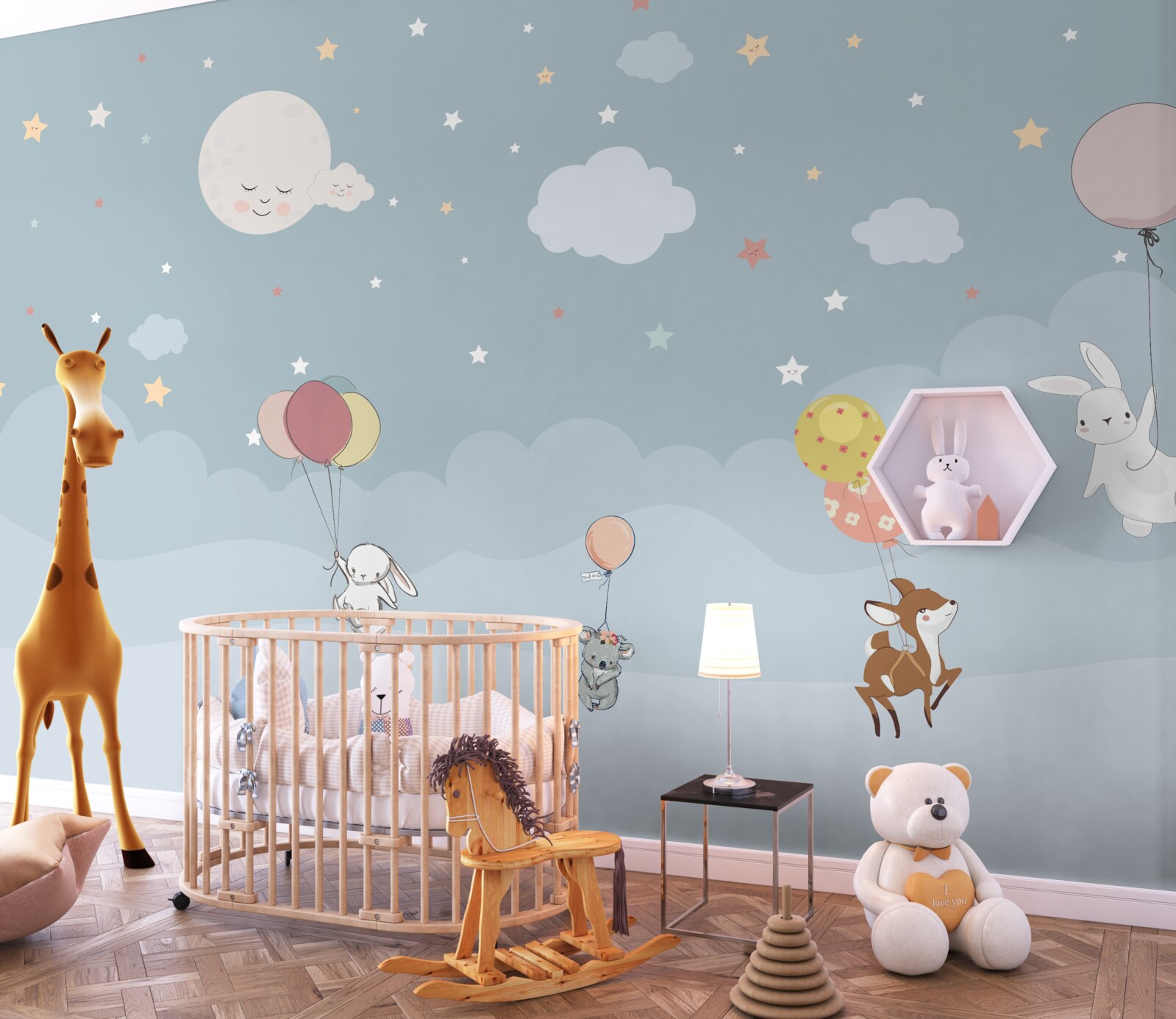 Fototapeta przyjaciele z lasu idą odpocząć