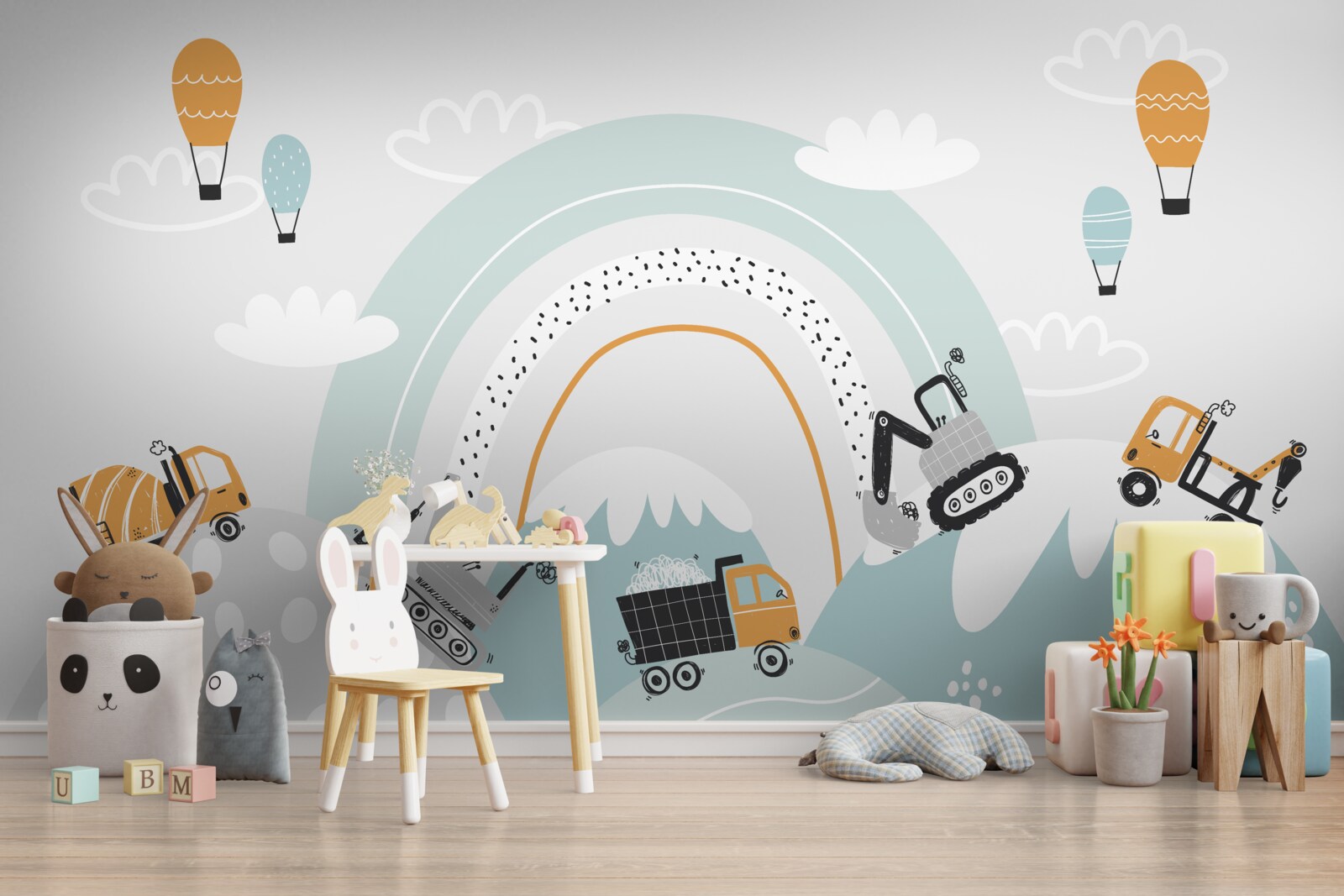 Fototapeta samochody poruszają się po magicznych wzgórzach