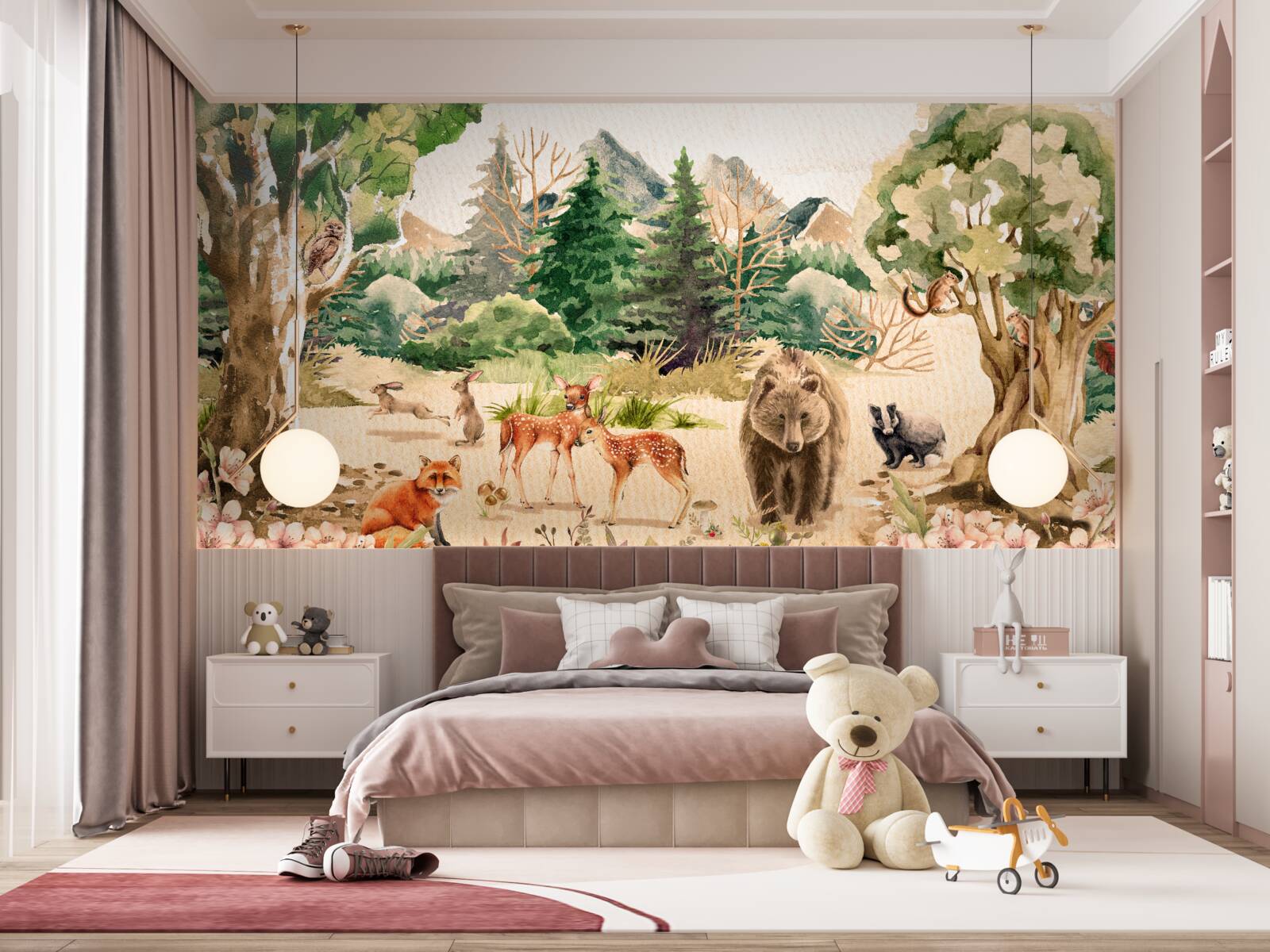 Fototapeta las wiosną i przebudzeniem zwierząt