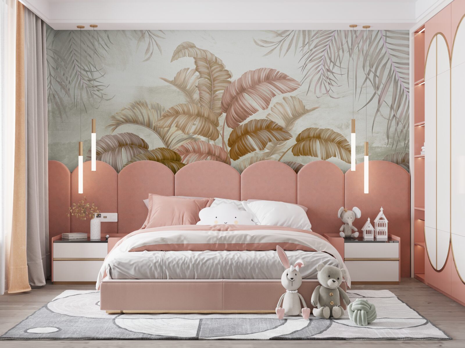 Fototapeta silny tropikalny krzew z liśćmi