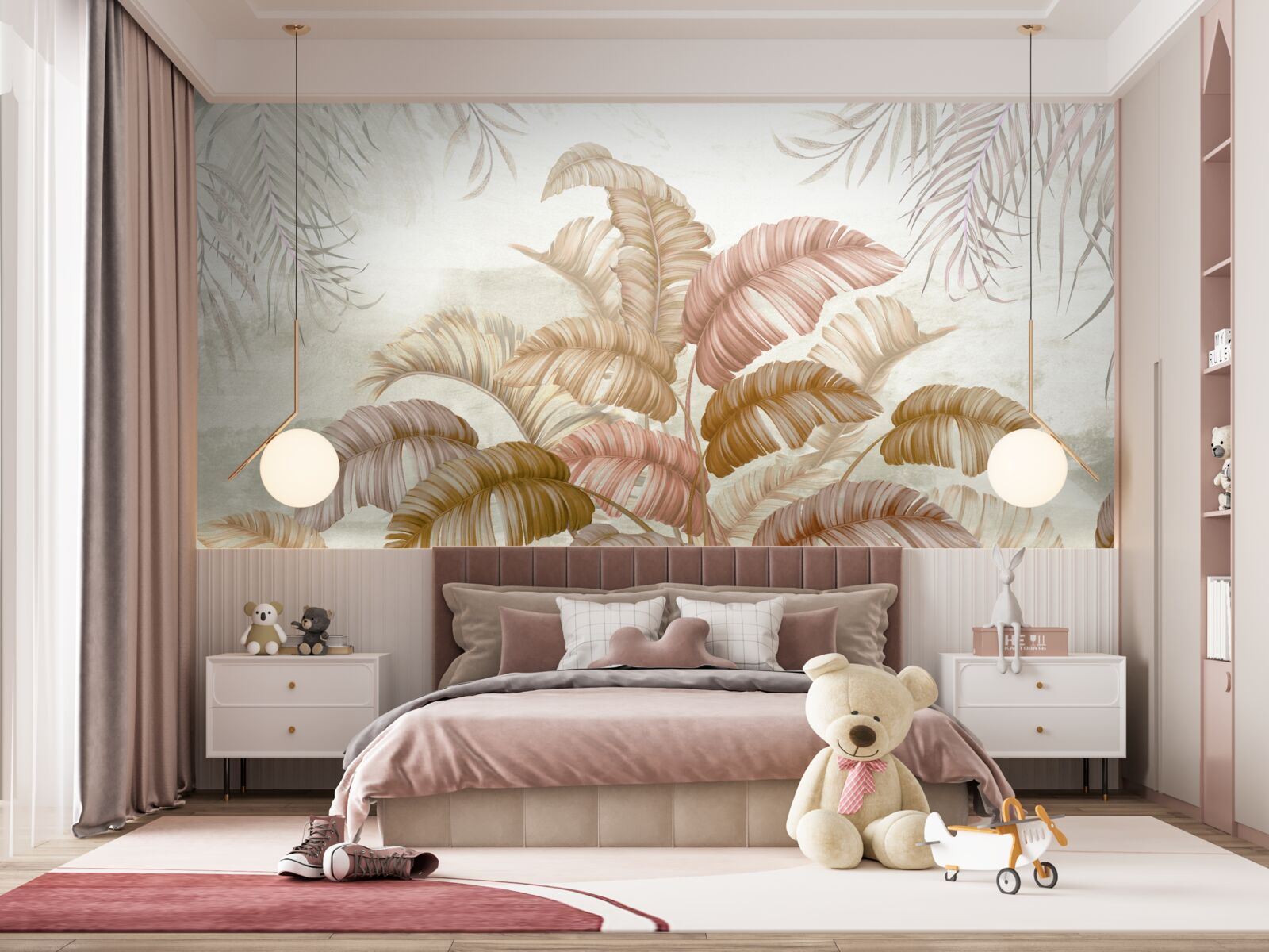 Fototapeta silny tropikalny krzew z liśćmi