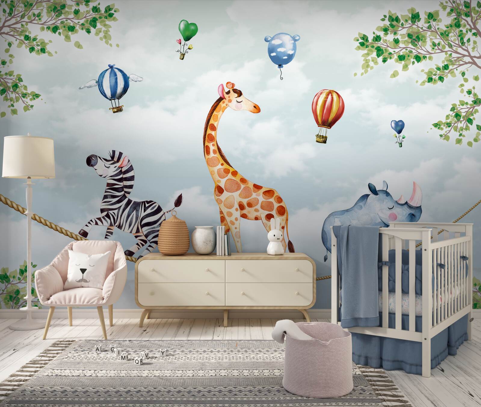 Fototapeta trzej akrobaci spoczywają na wysokim drucie