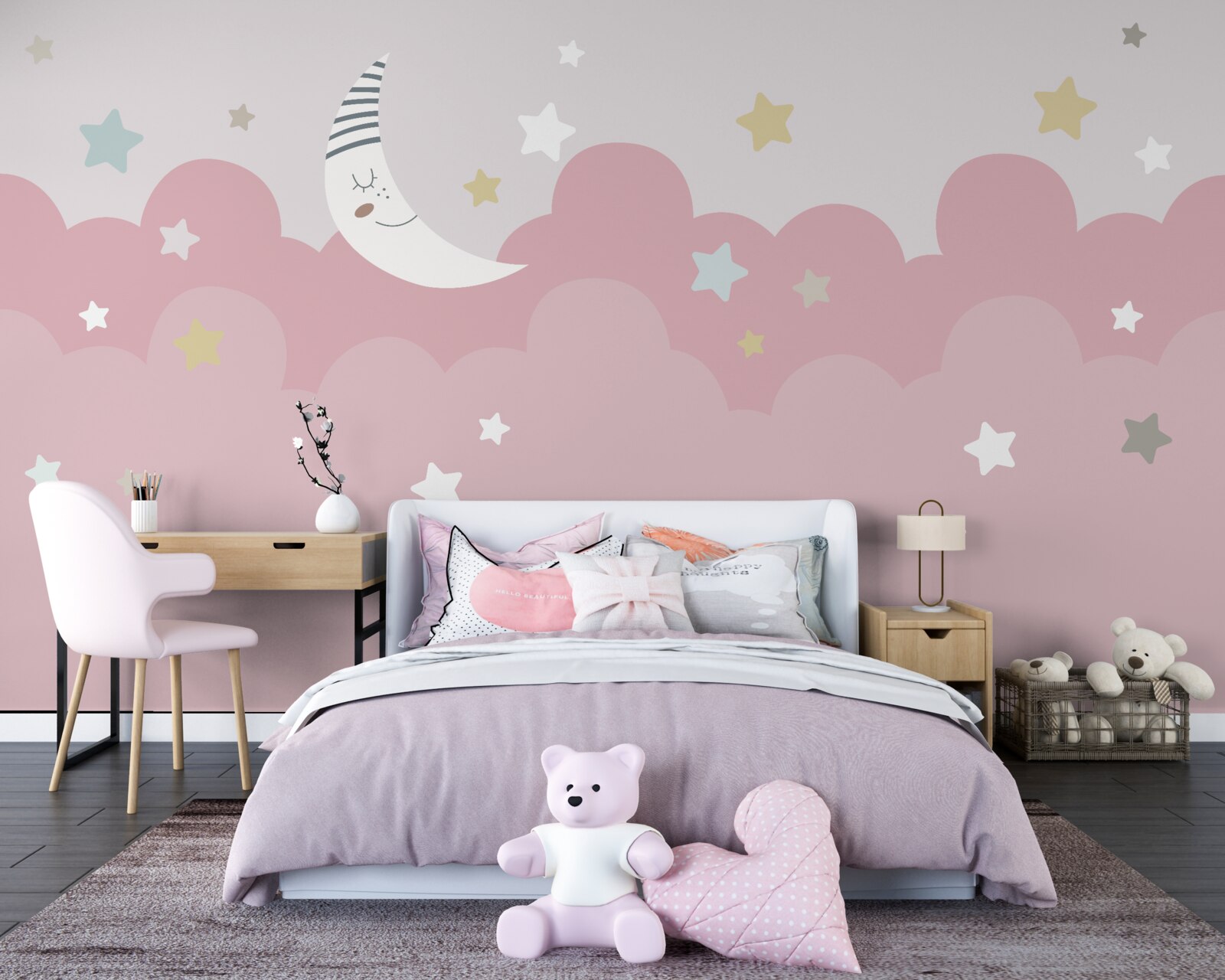 Fototapeta księżyc idzie odpocząć