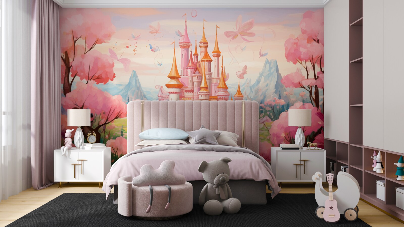 Fototapeta zamek z bajki disneya