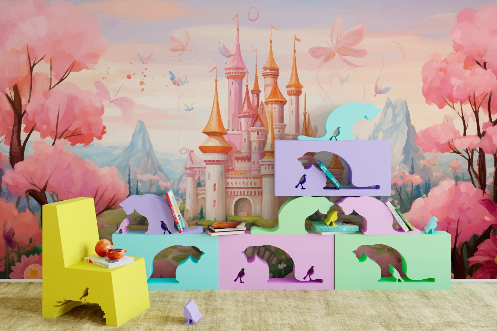 Fototapeta zamek z bajki disneya