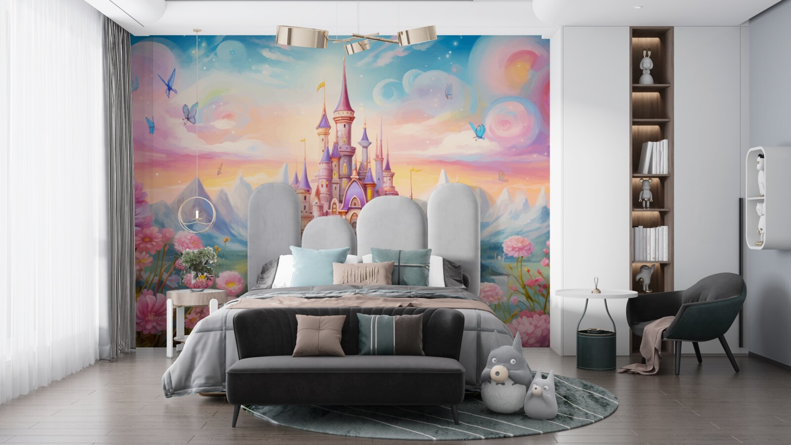 Fototapeta fortyfikacje kwiatowe księżniczki