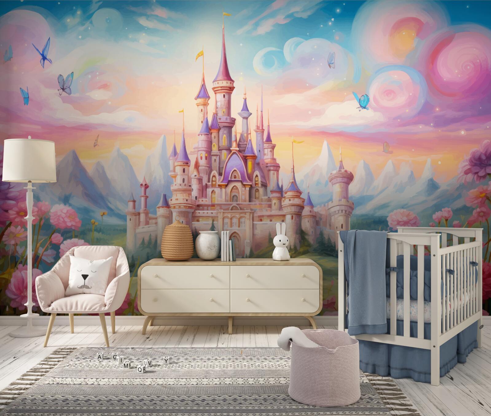 Fototapeta fortyfikacje kwiatowe księżniczki