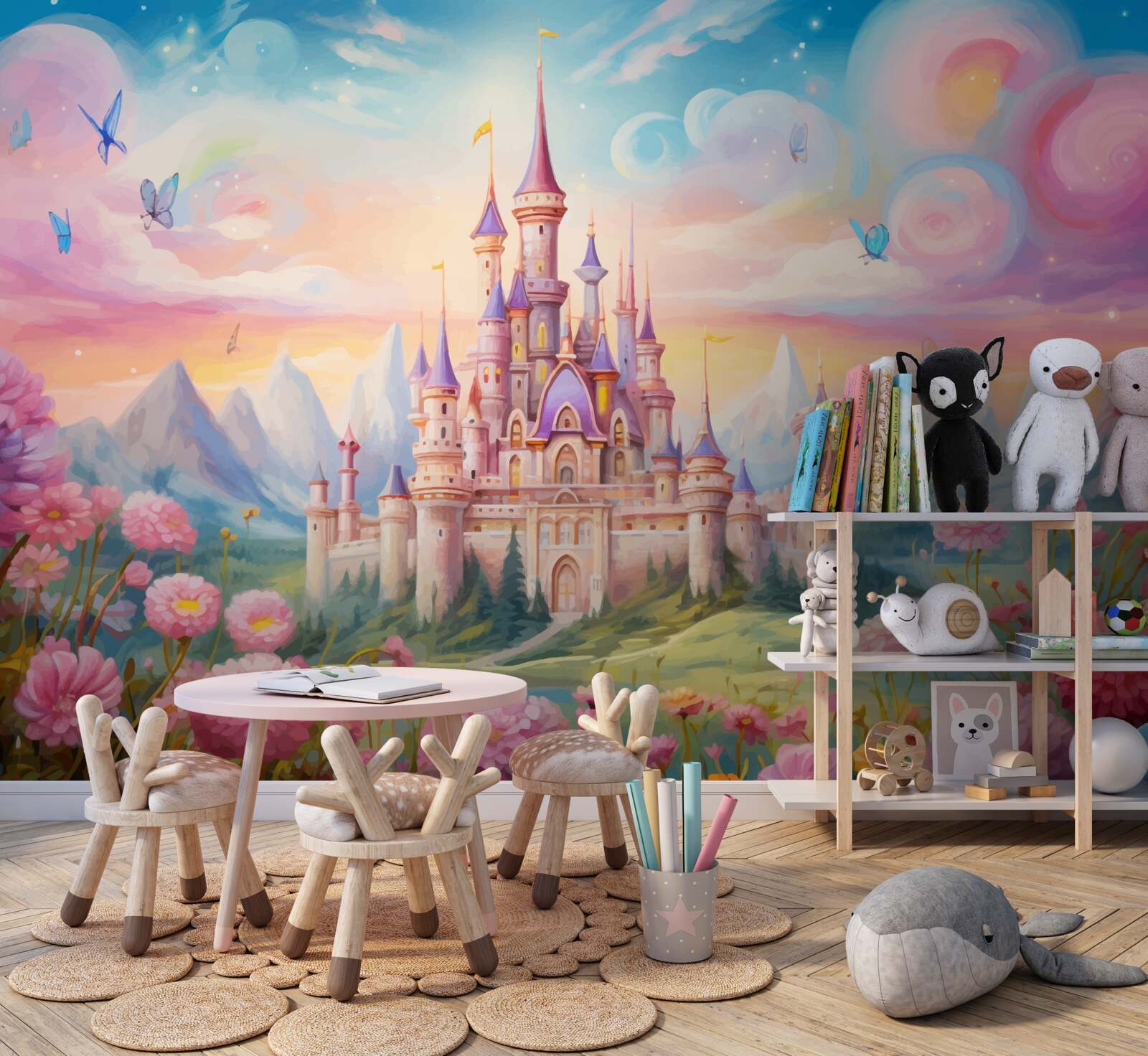 Fototapeta fortyfikacje kwiatowe księżniczki