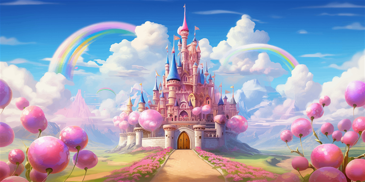 Fototapeta zamek księżniczki z bajki na wyciągnięcie ręki