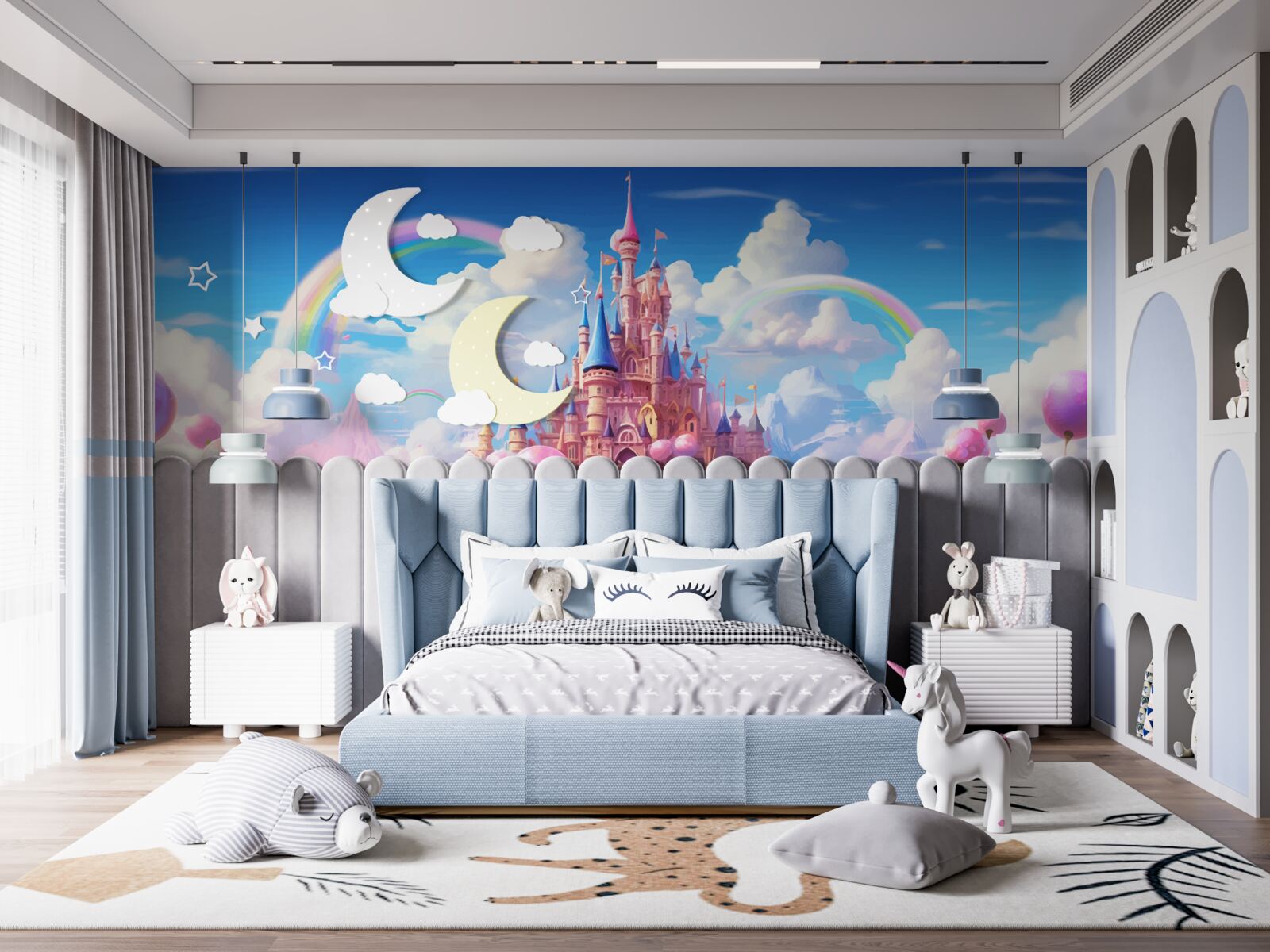 Fototapeta zamek księżniczki z bajki na wyciągnięcie ręki