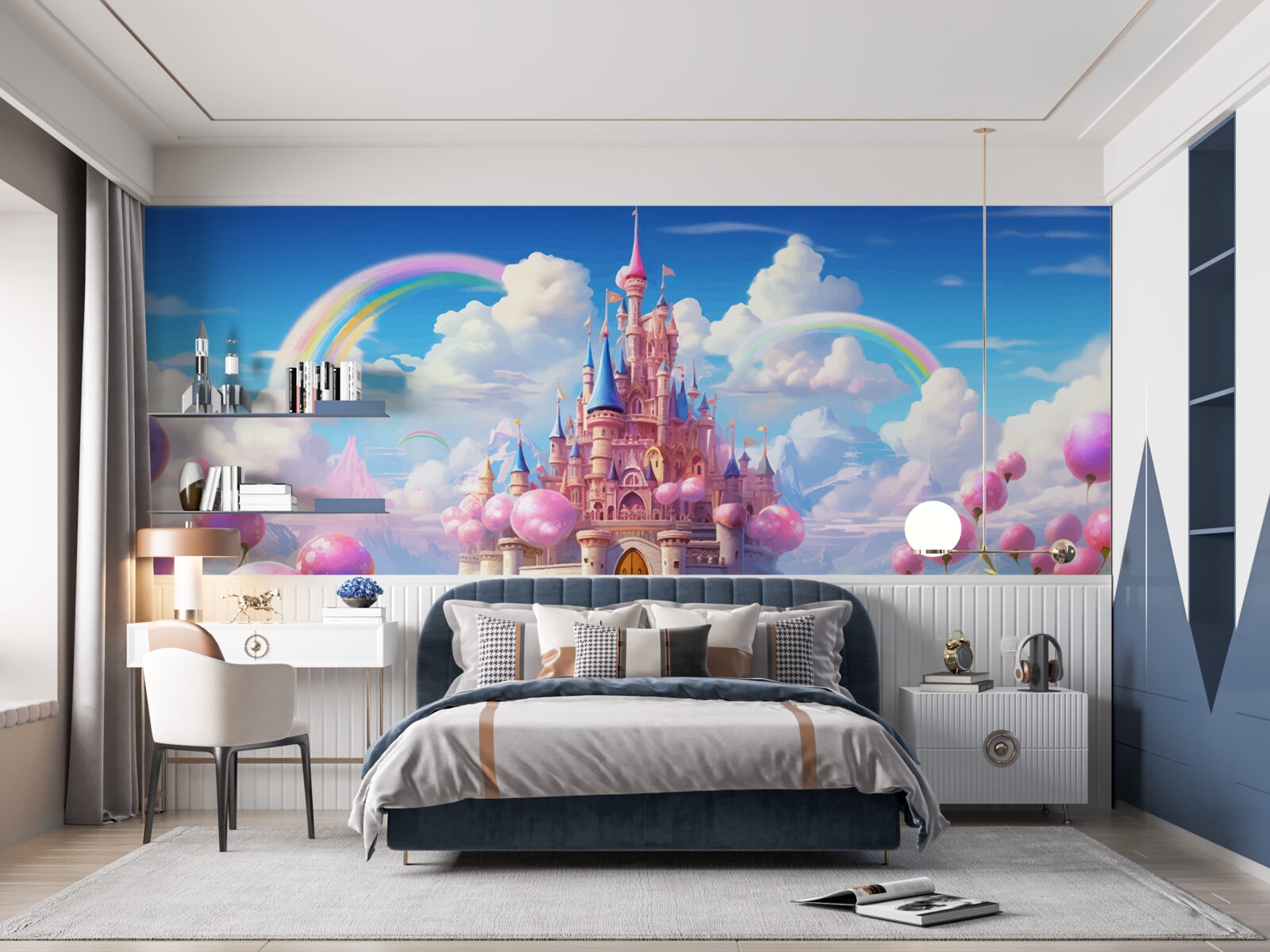 Fototapeta zamek księżniczki z bajki na wyciągnięcie ręki