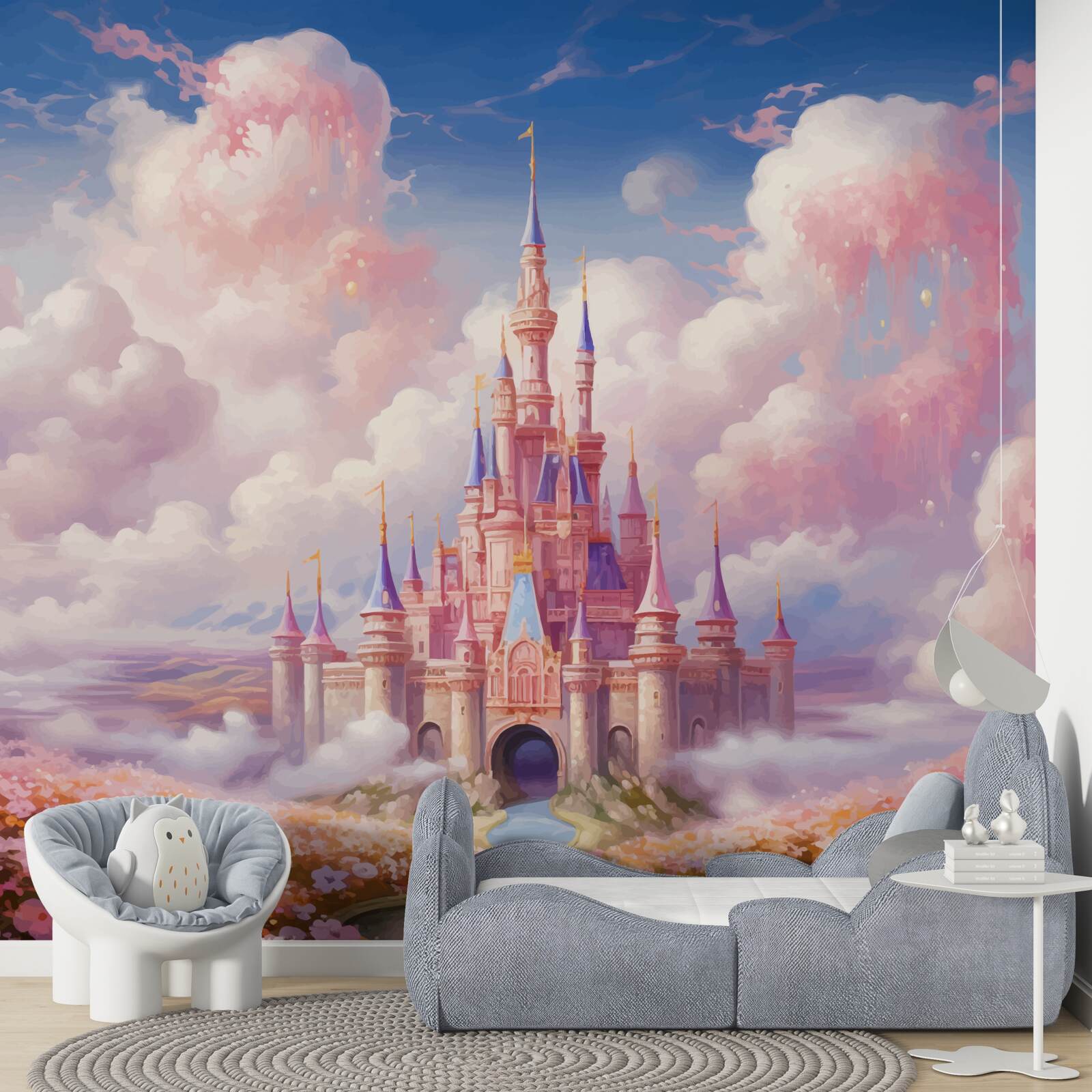 Fototapeta pałac księżniczki wśród chmur