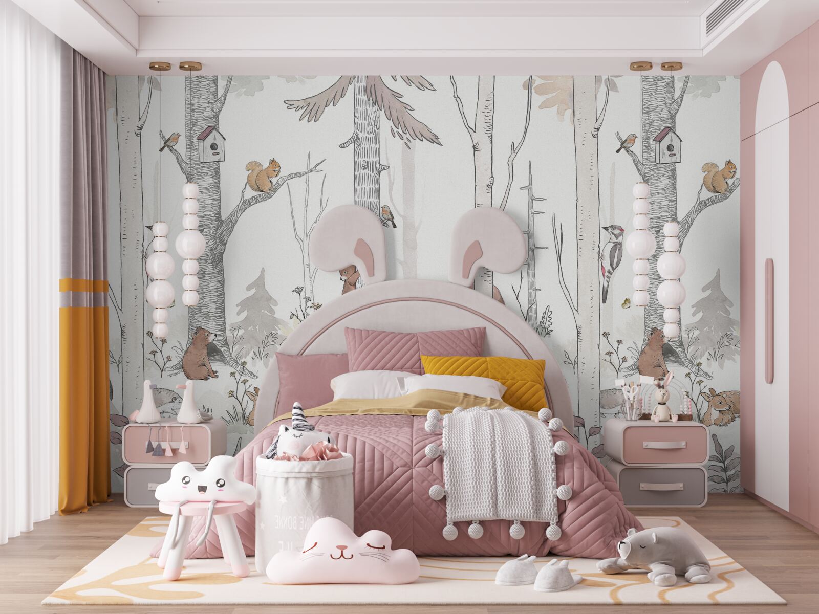 Fototapeta mieszkańcy lasu są zajęci swoimi sprawami